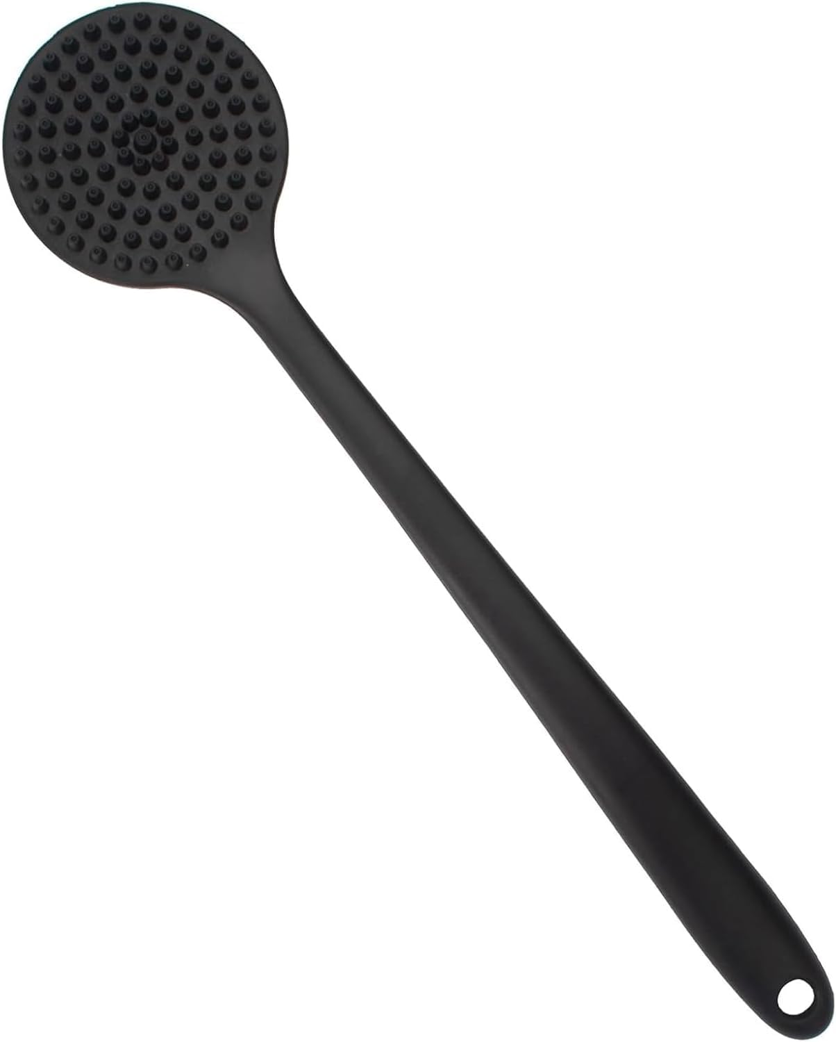 Silicone Back Scrubber for Shower 15In Long Handle Body Brush 2-Sided Exfoliating & Massage Brush Creates Rich Foam Long Handle Back Scrubber for Men and Women image number 2