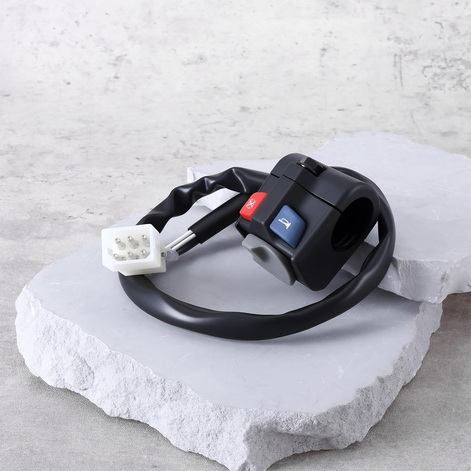 YINETTECH Headlight Switch Kill Switch Button Compatible with KTM EXC ECXF 150 250 300 TPI 2018-2023 image number 5