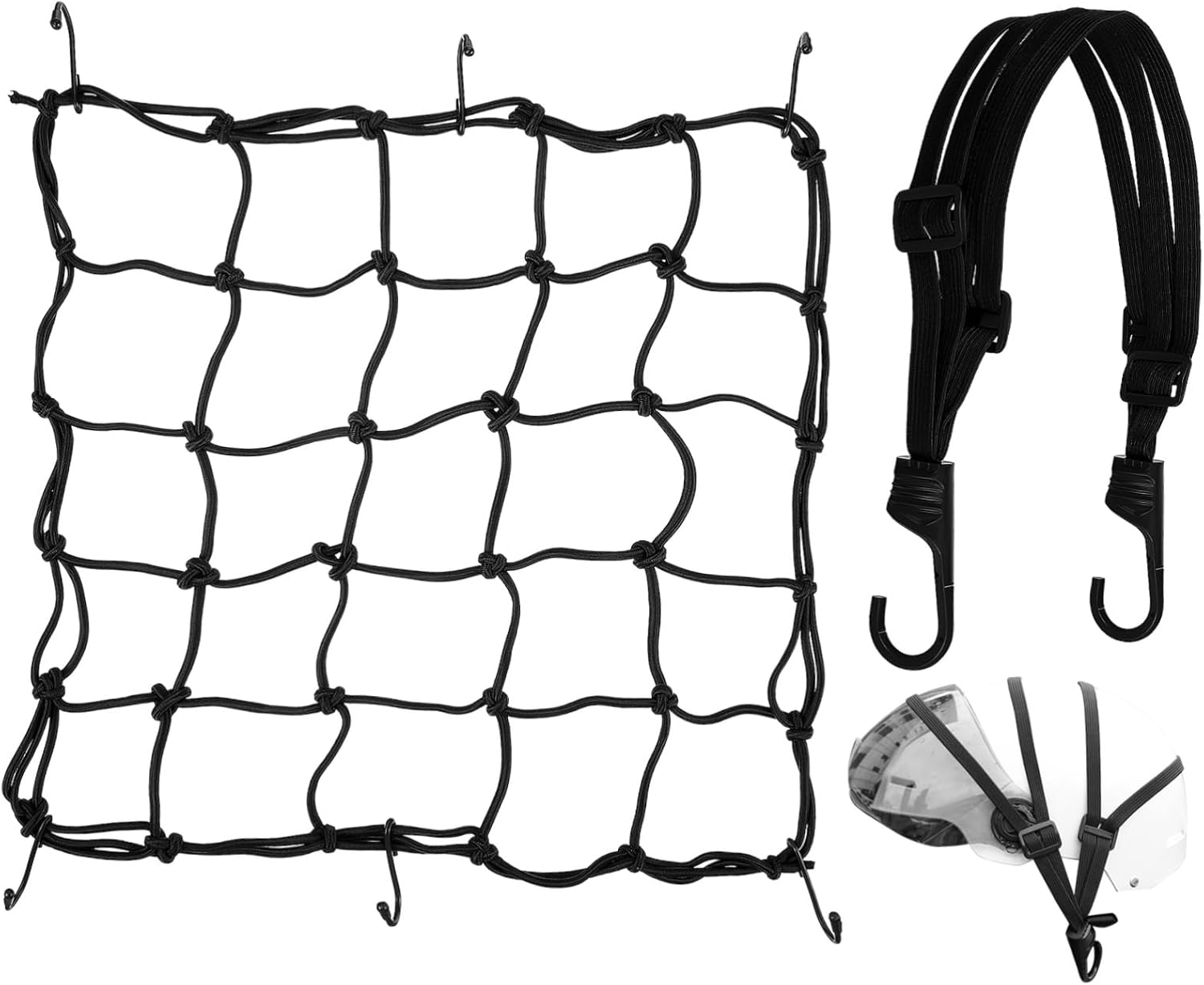 Heavy-Duty Elastic Bike Luggage Net for Motorcycle Cargo Net Bike Luggage Fixing Strap Bungee Straps for Secure Transport image number 3