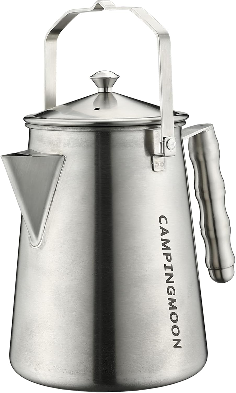 CAMPINGMOON 1.5L Campfire Kettle Stainless Steel Camping Coffee Pot Full Capacity 1.86L SW-6 image number 3