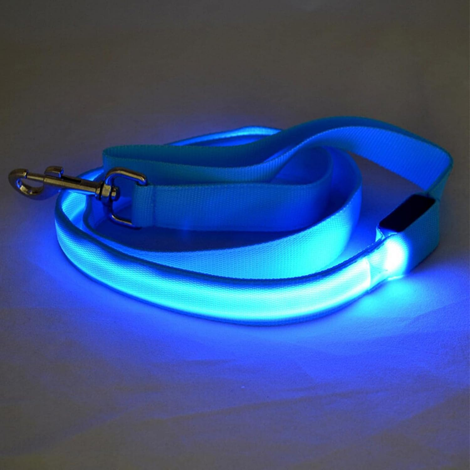 Led Dog Leash, Luminous USB Charging Led Dog Leash Accessories Lead Strip Glowing Light up Led Dog Leash(Blue) image number 1