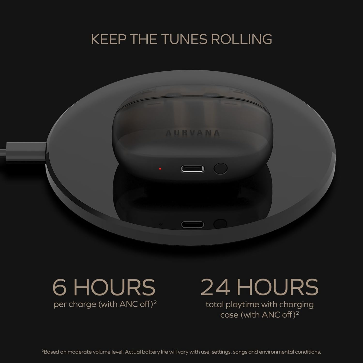 Aurvana Ace 2 with Xmems Driver, Lightweight True Wireless In-Ears with Bluetooth LE Audio, Aptx Lossless, Aptx Adaptive, Adaptive ANC, Ambient Mode, up to 24 Hours Battery Life, Built-In Mic image number 3