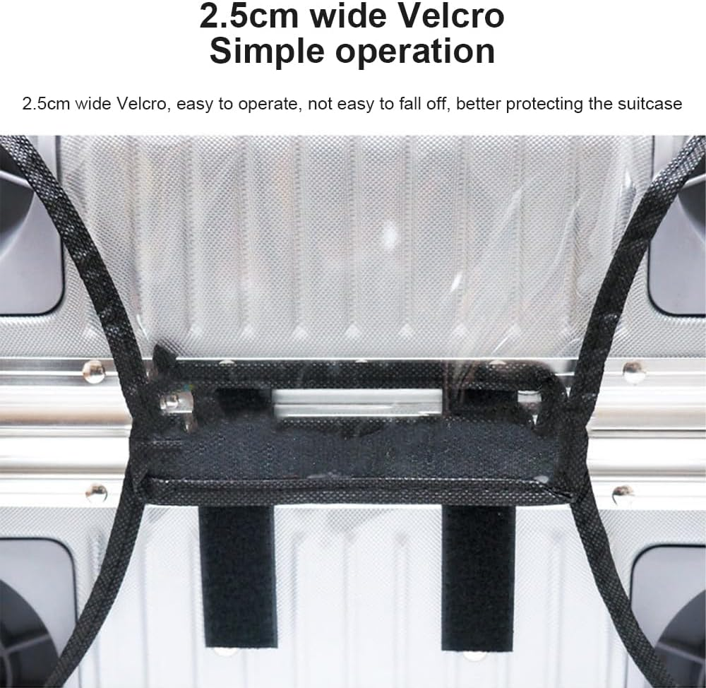 HHWRT Luggage Cover, Clear PVC Suitcase Cover, Transparent Waterproof Suitcase Sleeve, Suitcase Luggage Protector Cover, Waterproof Dustproof Anti-Scratch Travel Suitcase Covers Case image number 2