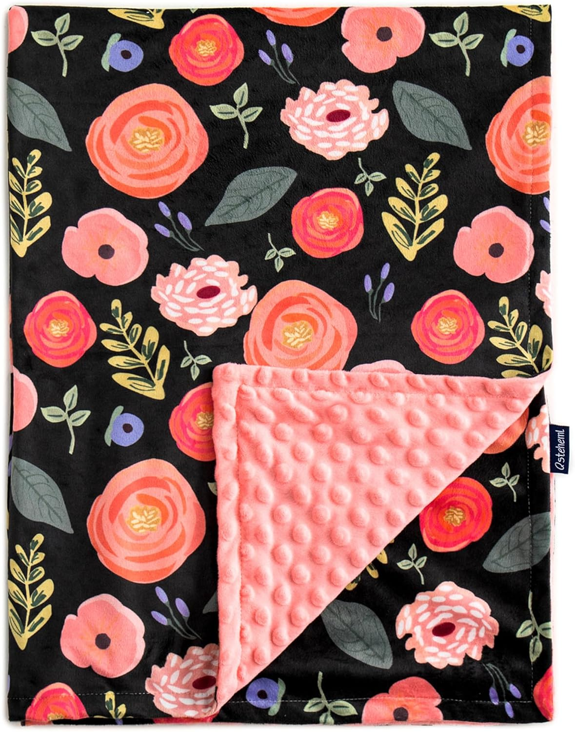 QSTEHEML Baby Blankets Neutral for Boys Girls,Super Soft Nursery Minky Blanket Unisex, Baby Gifts Double Layer with Dotted Backing, Newborn Blankets for Crib Stroller(Bee, 30 * 40Inch)