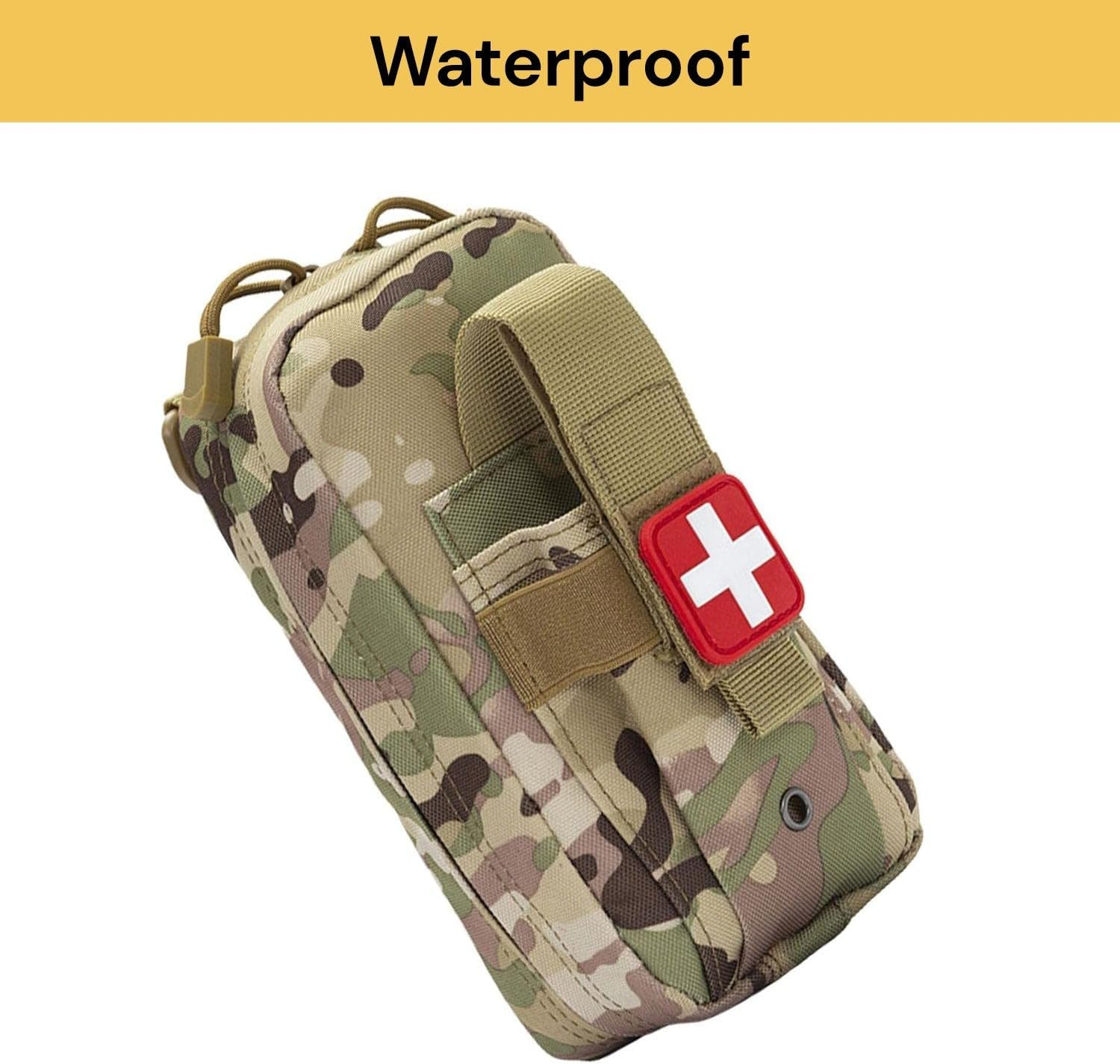 EZONEDEAL Tactical Molle Pouch - Rip-Away Design First Aid Bag, Medical EDC Drop Bag for Hunting, Camping, Outdoor Sports - Utility Pouch Carlebben image number 6