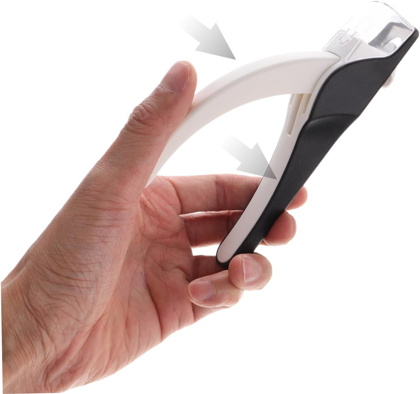 LIFKOME Manicure Shaped Nail Clipper with Non Slip Matte Handle Ergonomic Nail Trimmer Precision Trimming Tool and Clean Workspace image number 3