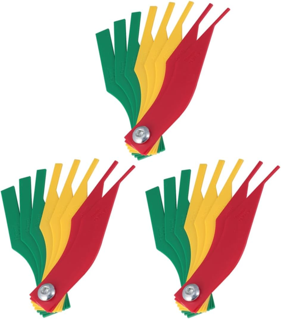 3Pcs Brake Pad Gauge Tool Car Brake Pad Measuring Thickness Gauge Ruler Kit for Automotive Wear Detection and Drum Measurement Maintenance image number 6