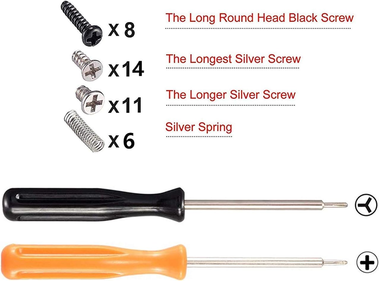 Cherry Blossoms Pink D-Pad ABXY Keys SR SL L R ZR ZL Trigger Buttons Springs, Full Set Buttons for Nintendo Switch Joy-Con & Switch OLED Joycon (D-Pad ONLY Fits for Extremerate Joycon D-Pad Shell) image number 6