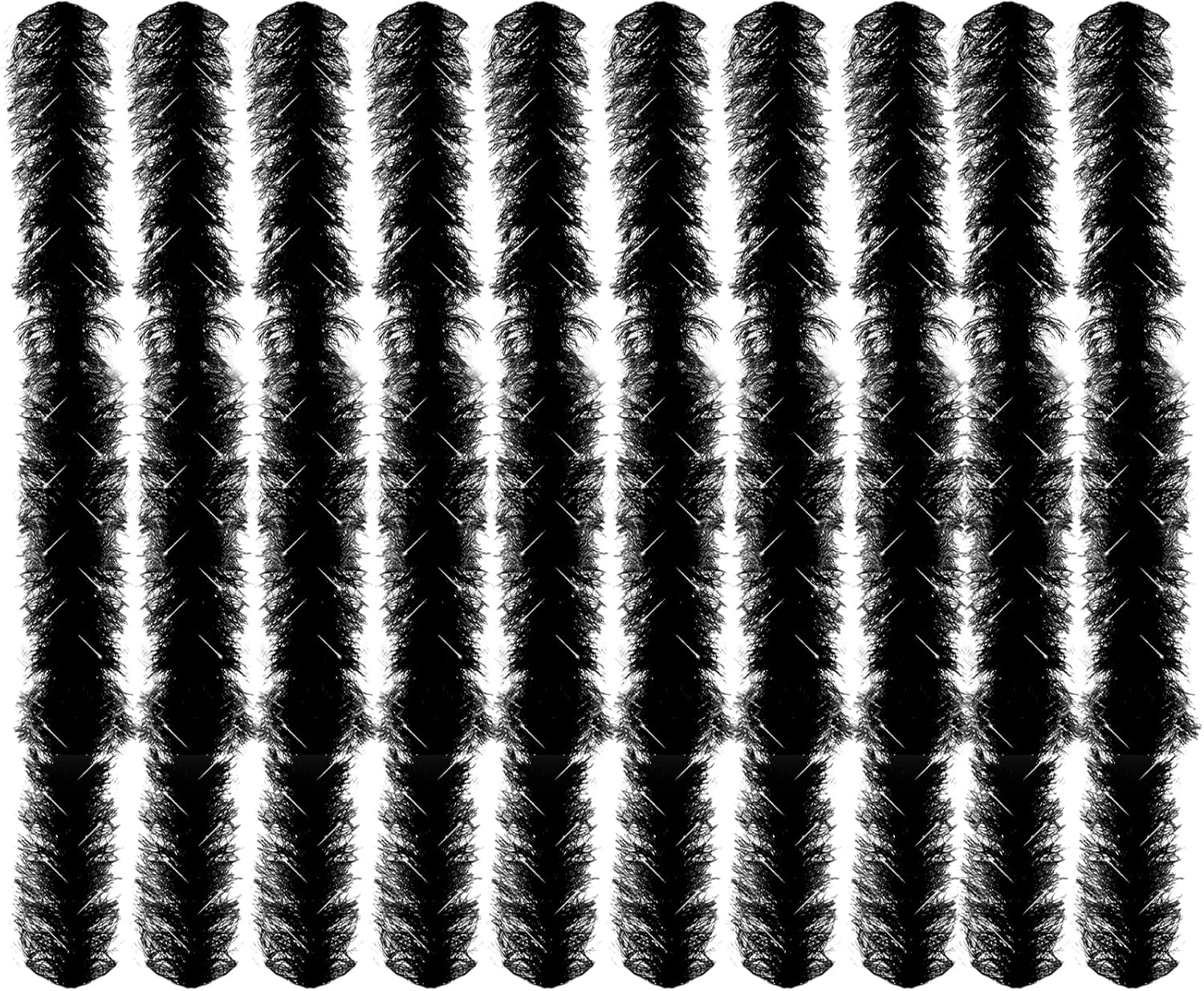 10 Pcs Feather Boas Artificial Fluffy Boas 5Ft Pink Rose Feather Boa Set for Women Girls Costume Halloween Christmas Wedding Birthday Party Bulk