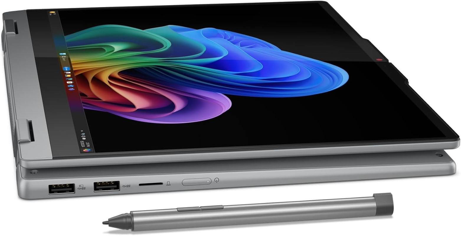 Lenovo Ideapad 5 2-In-1 14Q8X9 Co-Pilot+ 14" WUXGA OLED Touch Display SD X X1-26-100 16GB 512GB SSD Wifi 7 Luna Grey Win11H 83GH0039AU image number 2