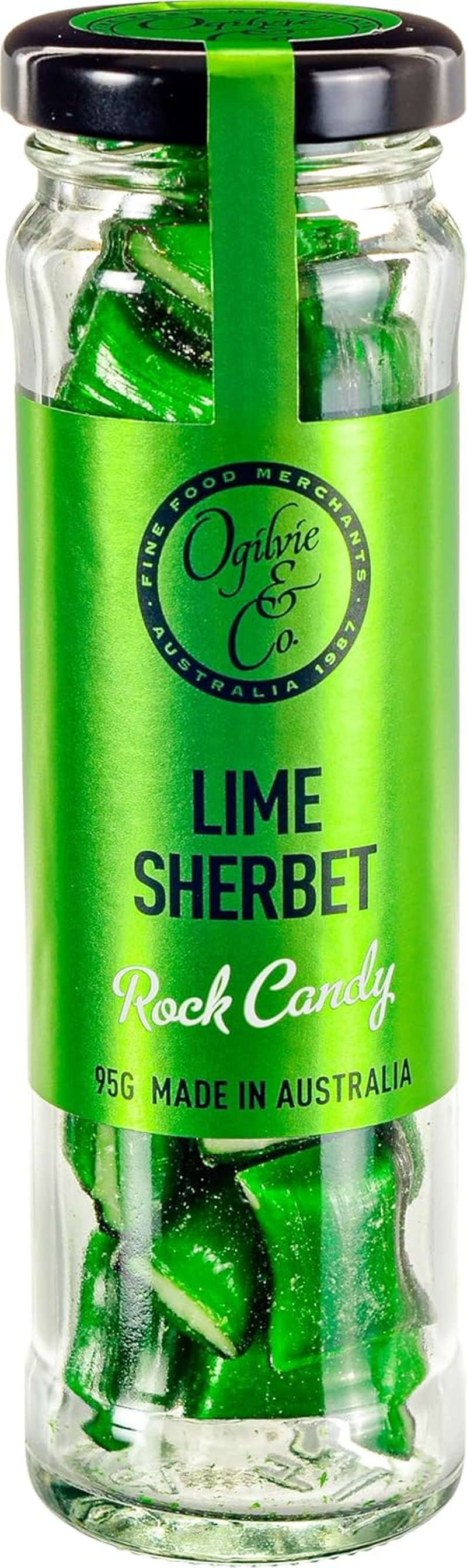 Ogilvie & Co Lime Sherbert Rock Candy 95 G image number 2