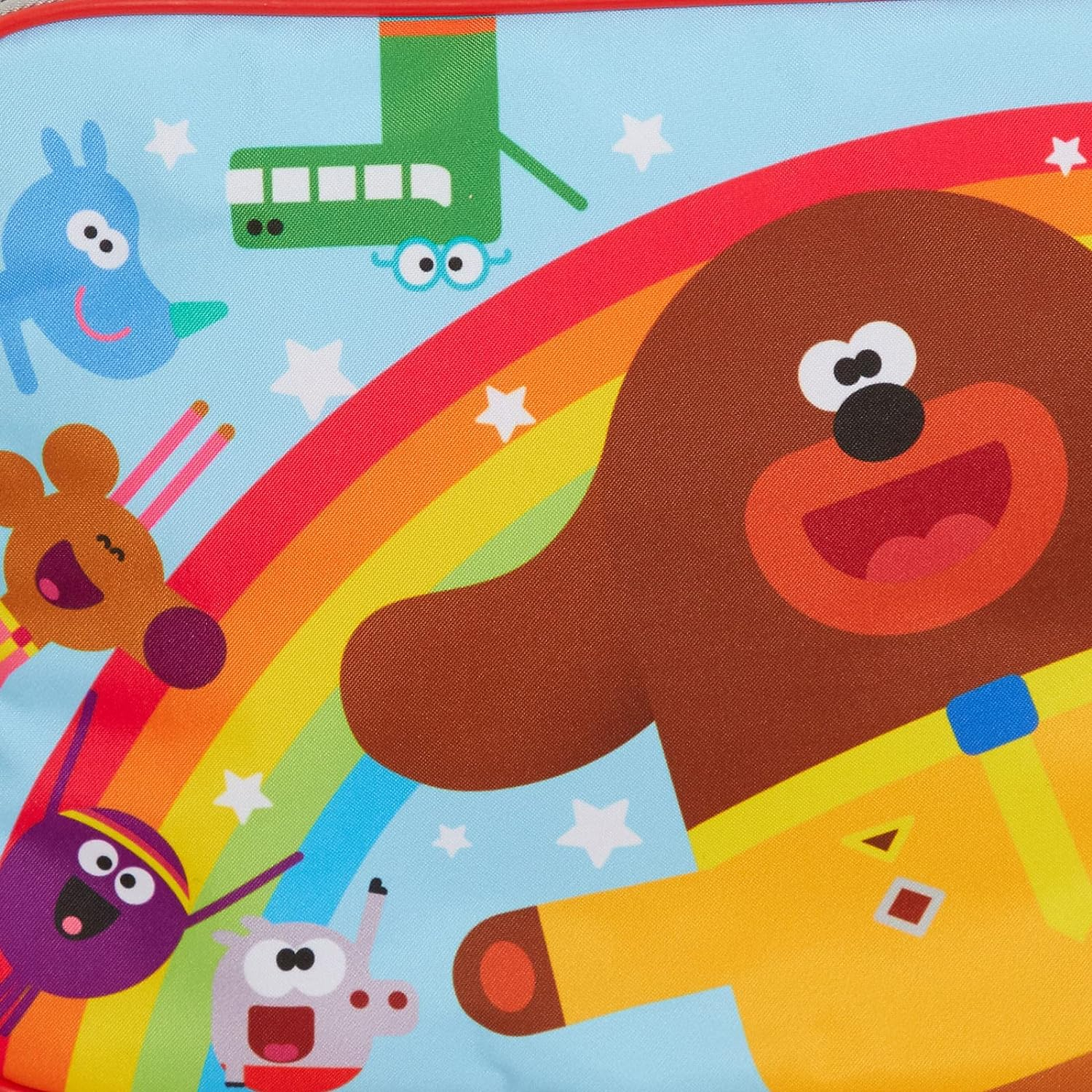 Hey Duggee Lunch Bag for Kids Squirrel Club Rainbow Lunch Box School Travel Insulated Lunchbag with Drinks Holder image number 1