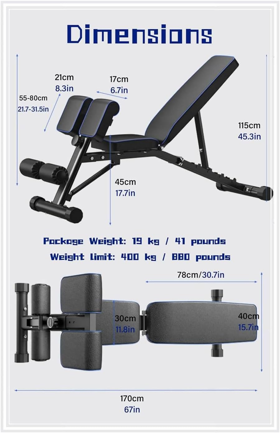 Bench Press Weight Bench Multifunctional Dumbbell Bench Press Hyperextension Roman Chair Ab Workout Equipment for Home Gym Loads 880Lbs image number 4