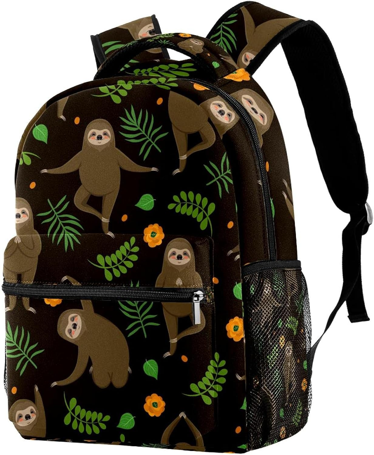 Sloth Yoga Backpack Students Shoulder Bags Travel Bag College School Tote Backpacks image number 5