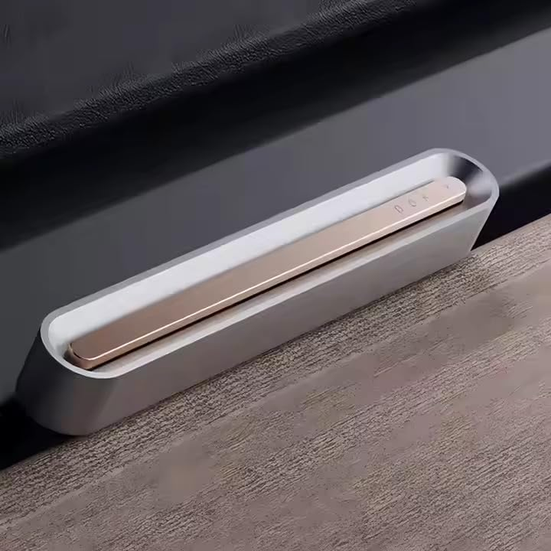 Silver Car Air Freshener Vent Clip &ndash; Ocean Scent Diffuser for Car Interior, Sleek Minimalist Design, Long Lasting Fragrance, Luxury Essential Oil Clip for Vehicle Vents image number 1