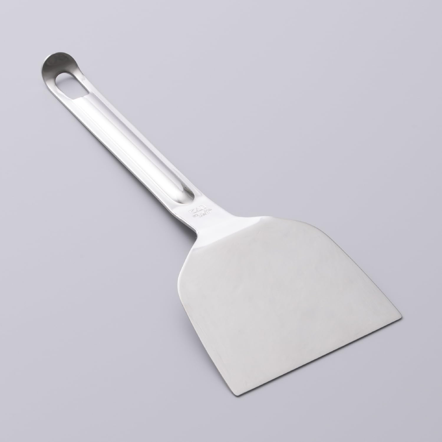 Kai Kai Kitchen DH8153 Okonomiyaki, Convenient for Carving, Stainless Steel, Turner, 3.5 Inches (90 Mm), Dishwasher Safe, Silver, Made in Japan