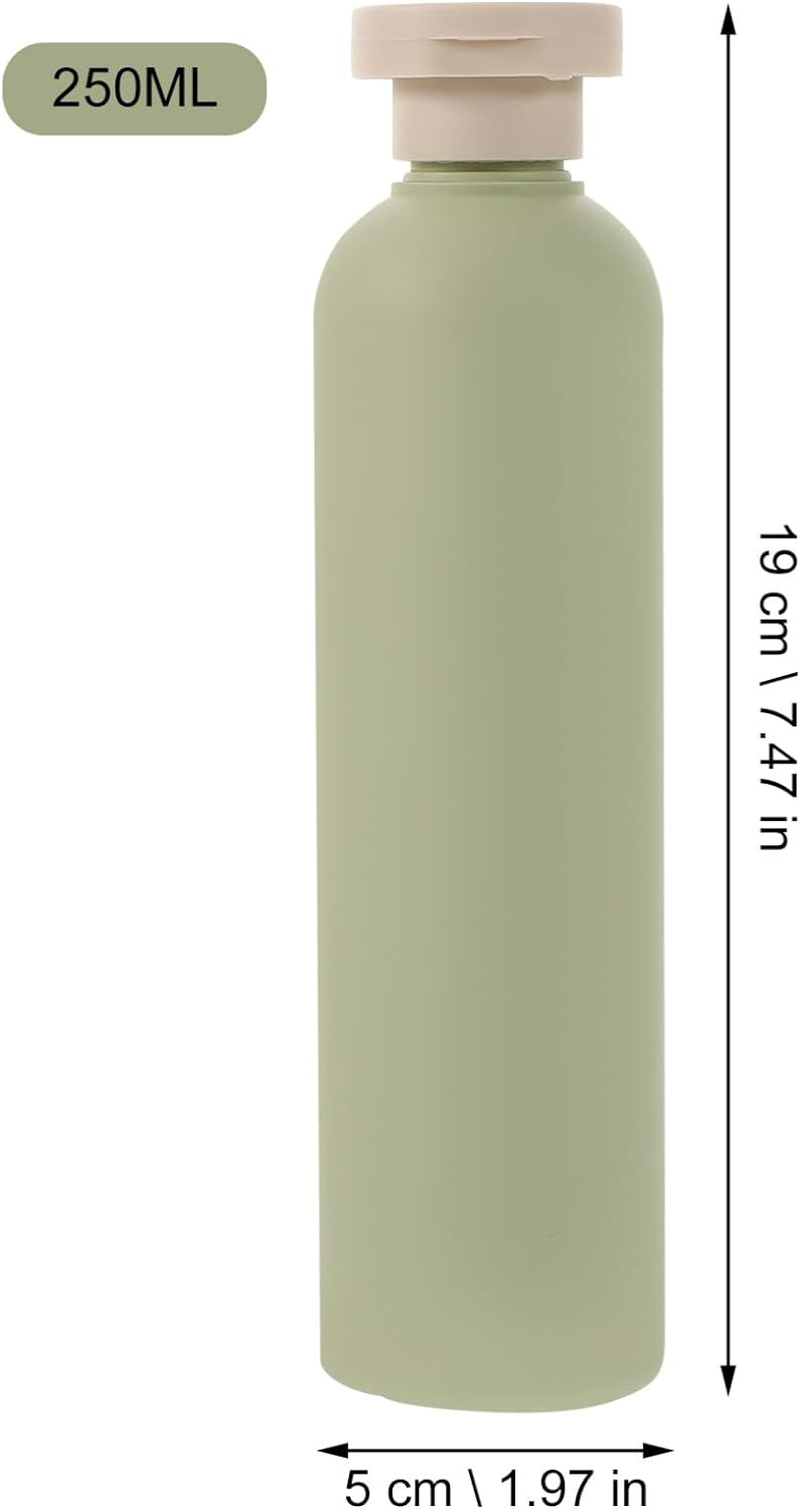 STOBAZA 5Pcs Plastic Refillable Travel Bottles Flip Cap for Conditioner and Shampoo Empty Squeeze Bottle for Lotion image number 1