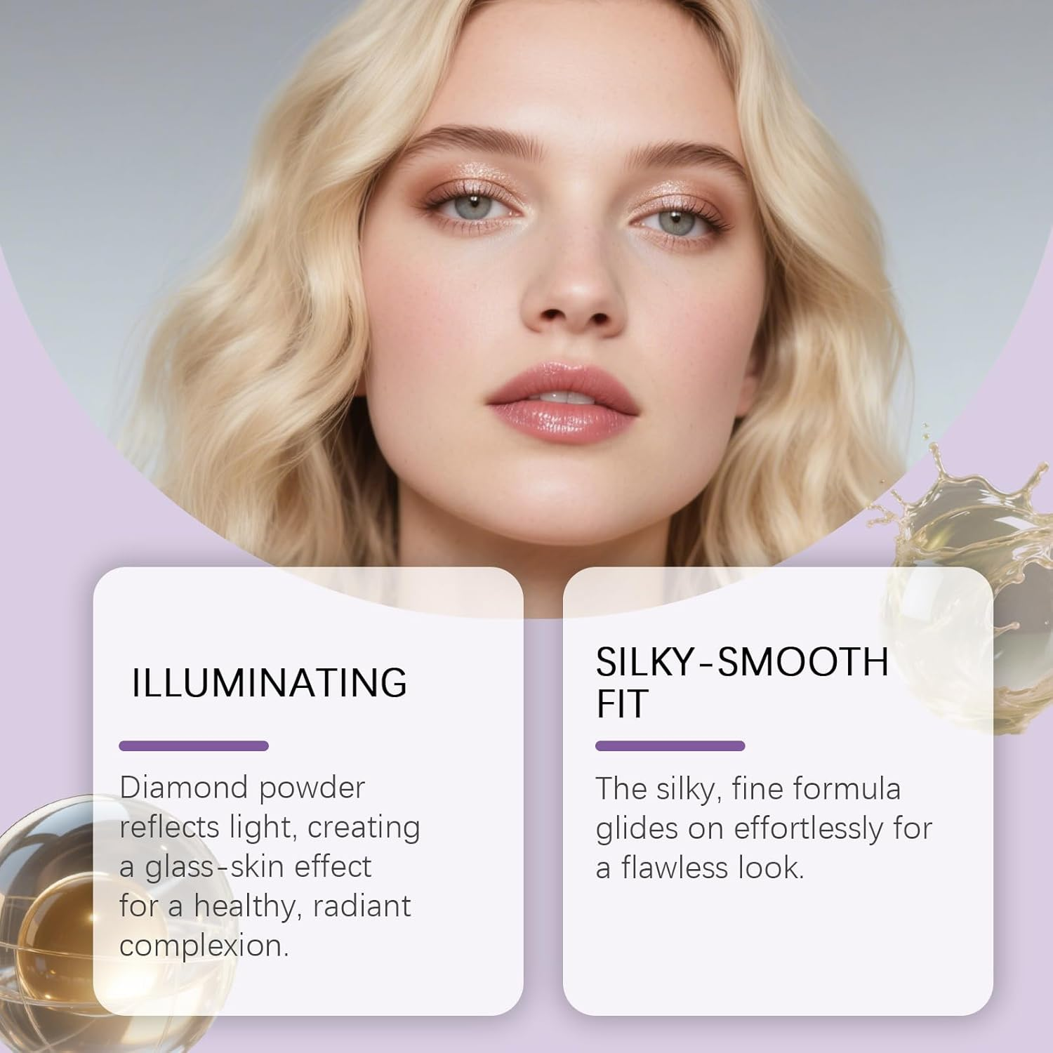 4-Color Highlighting Eye & Cheek Palette Shadow - Multi-Use Eyeshadow and Highlighter Makeup, Blendable, Long-Wear, Travel Compact with Mirror image number 4