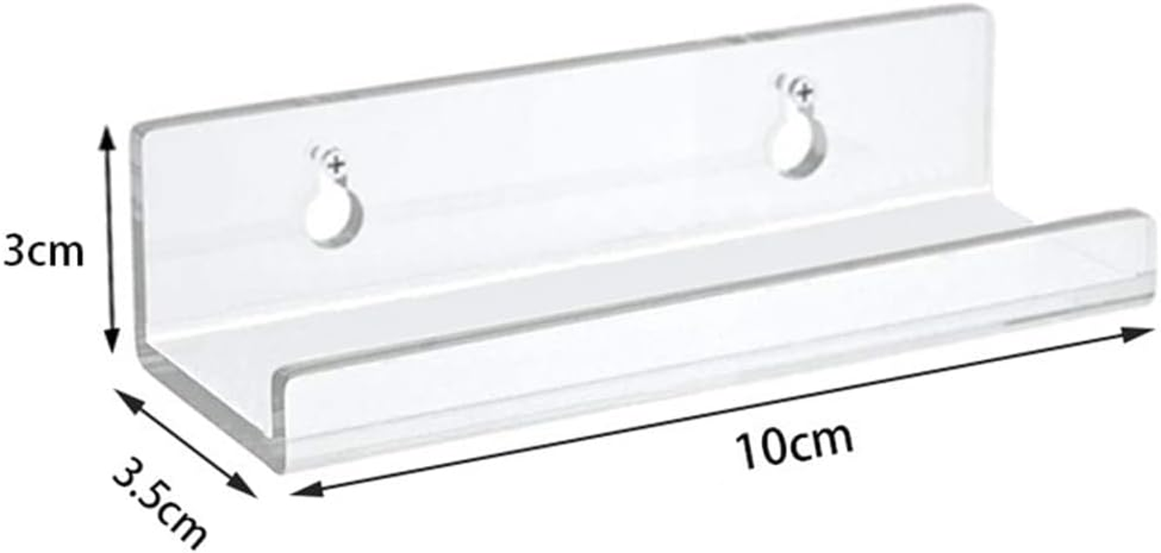 6PCS Vinyl Record Shelf, 12 Inch Vinyl Record Wall Mount Shelf Set, Storage Display Album Record Holder Clear Acrylic Floating Shelves for Wall Decor Album Covers Home Decoration Organization image number 4