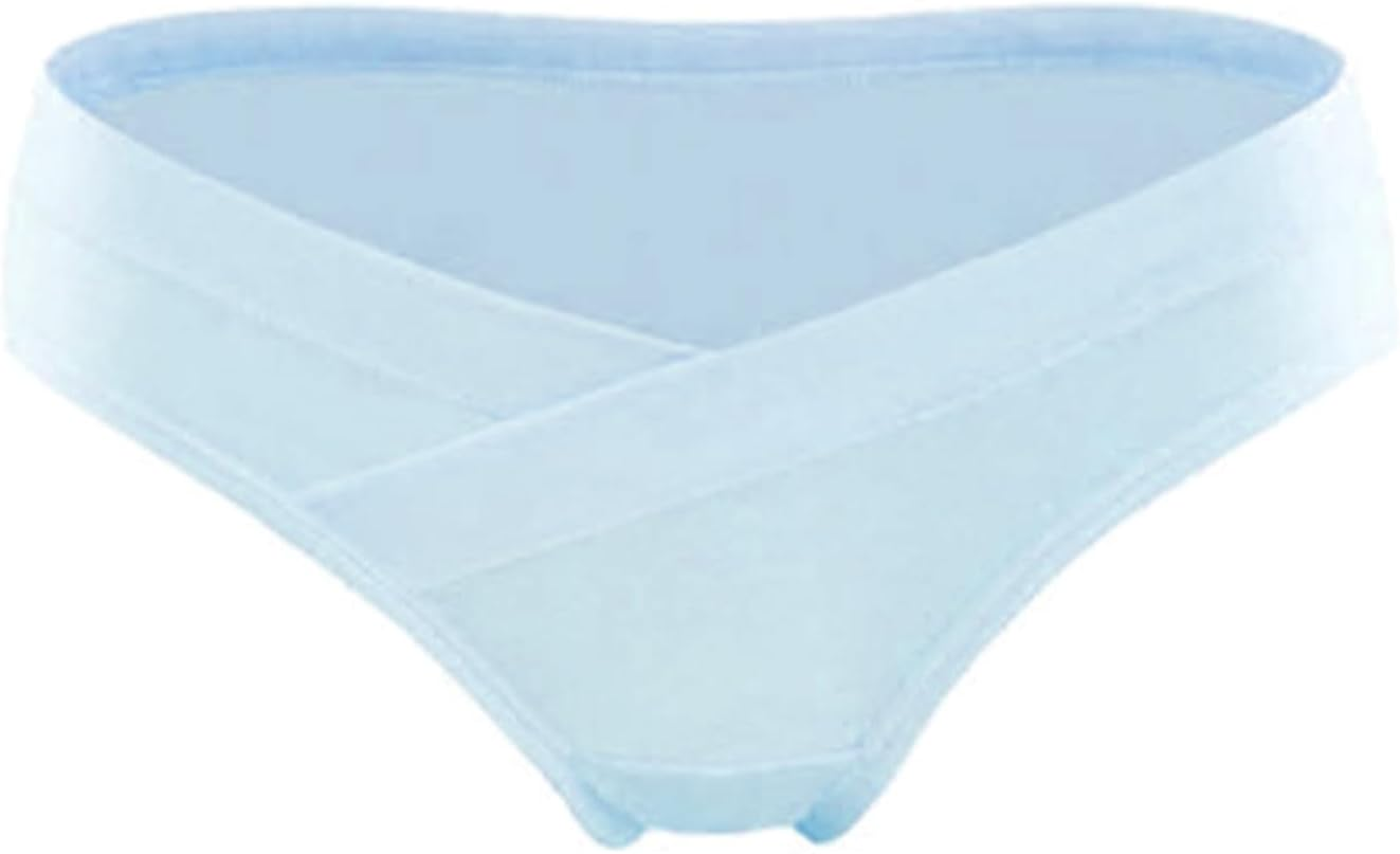 Women'S Cotton Maternity Panties under the Bump Hipsters Low Waist Pregnancy Briefs U-Shape