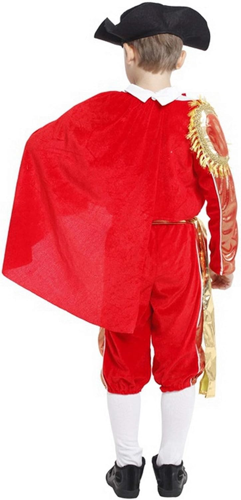 Licus Boys Matador Role Play Spanish Halloween Costume Red Bull Fighting Outfits image number 1