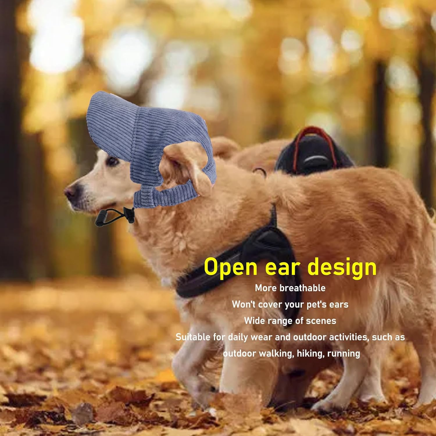 Dog Hat, Casual Outdoor Sun Protect Hood Cat Hat Dog Baseball Cap Sun Protect Summer Cap with Ear Holes for Small Pets (XL) image number 5