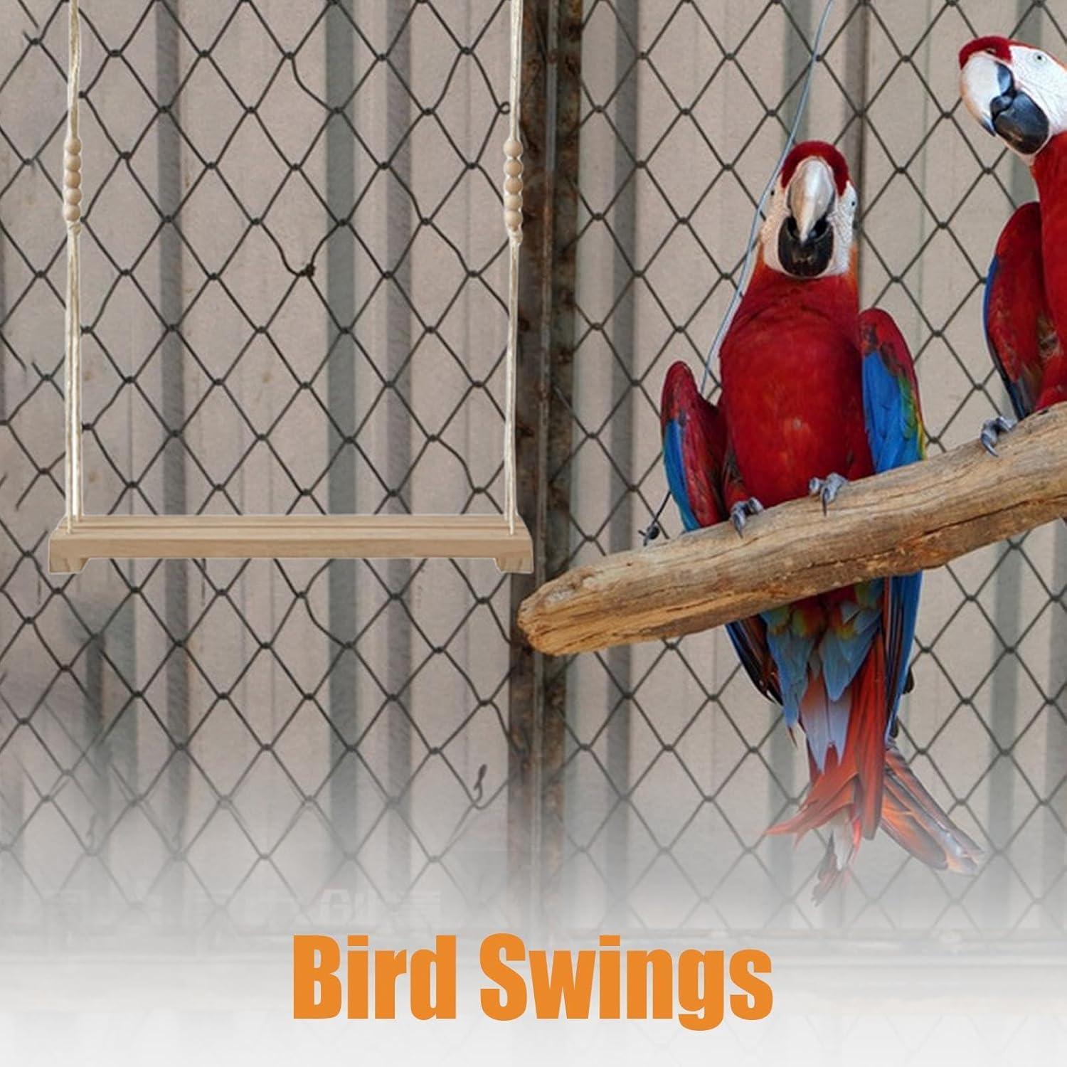 Chicken Swing, Poultry Run Swing, Wooden Chicken Wood Stands, Chicken Perch Ladder for Chickens Rooster Poultry Parrots image number 1