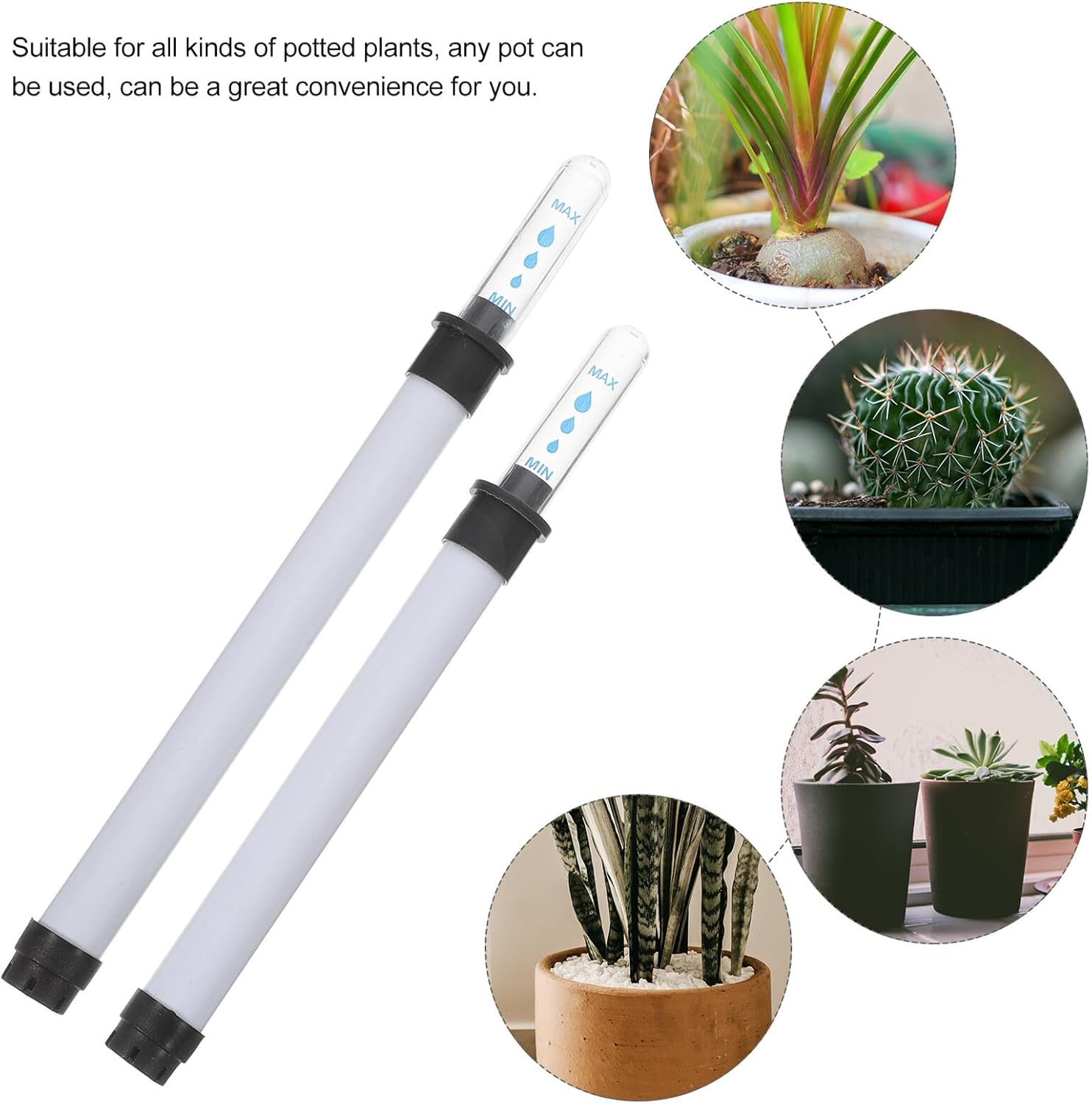 4Pcs Flowerpot Water Level Gauge with Buoy Water Shortage Reminder Plant Moisture Indicator for Indoor and Outdoor Gardening image number 3