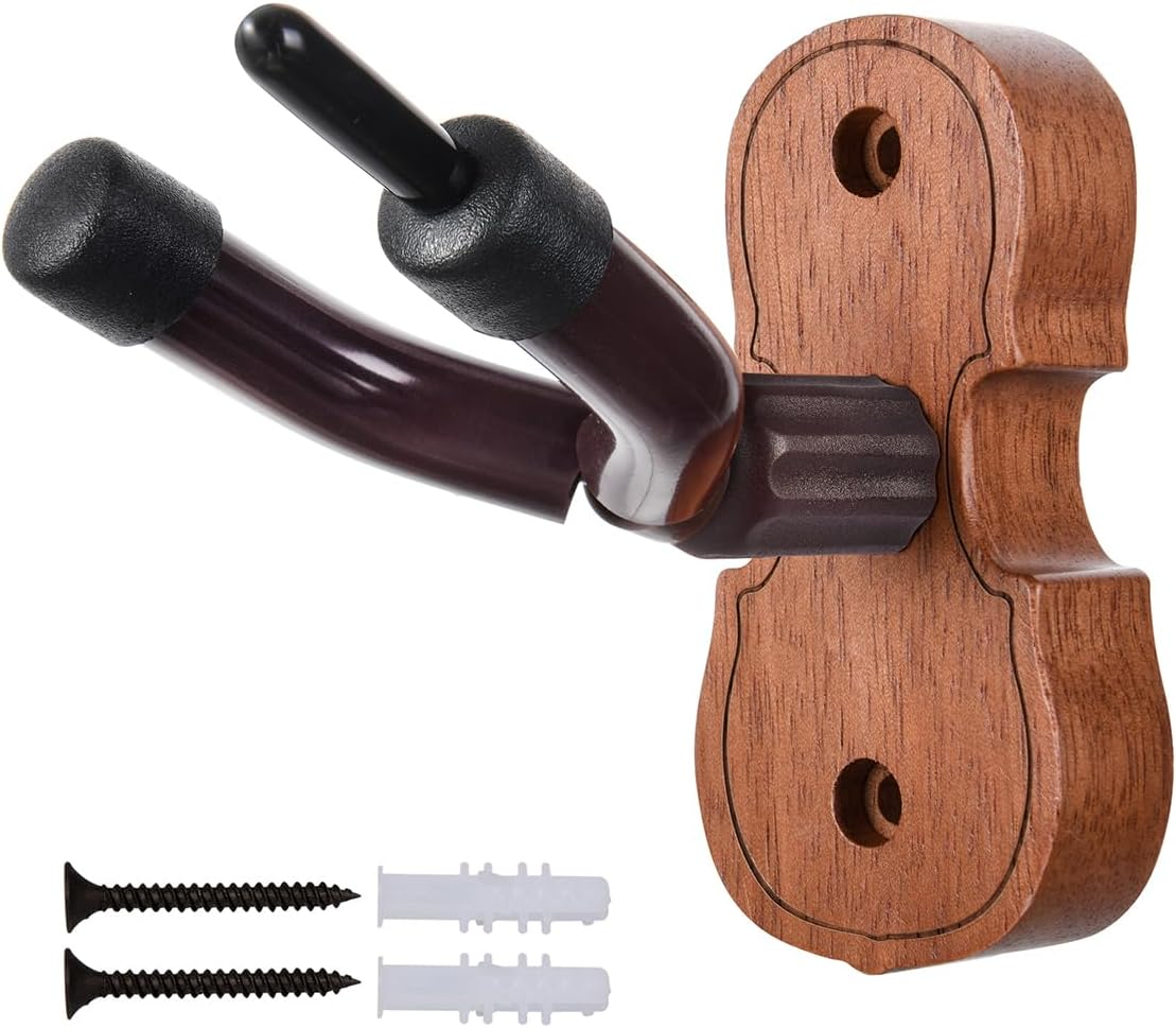 WOGOD Violin Hanger Home and Studio Wall Hanger for Violin or Viola.Made of Hardwood (Sapele) image number 5