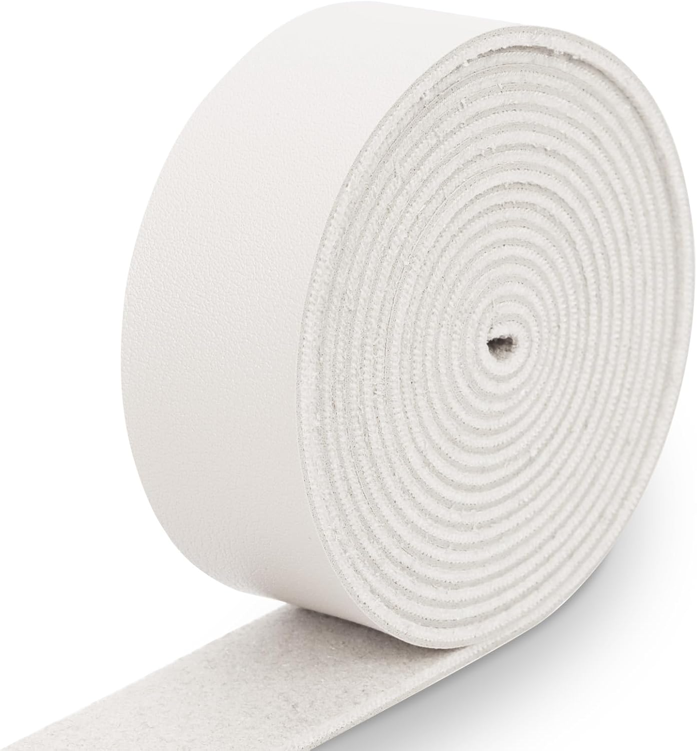 Swpeet Light Camel 1 Inch Wide 80 Inches Leather Strap, Single Sided Full Grain Leather Strips Cord String, Long Flat Belt Strips Ideal for DIY Craft Projects, Clothing, Jewelry, Wrapping