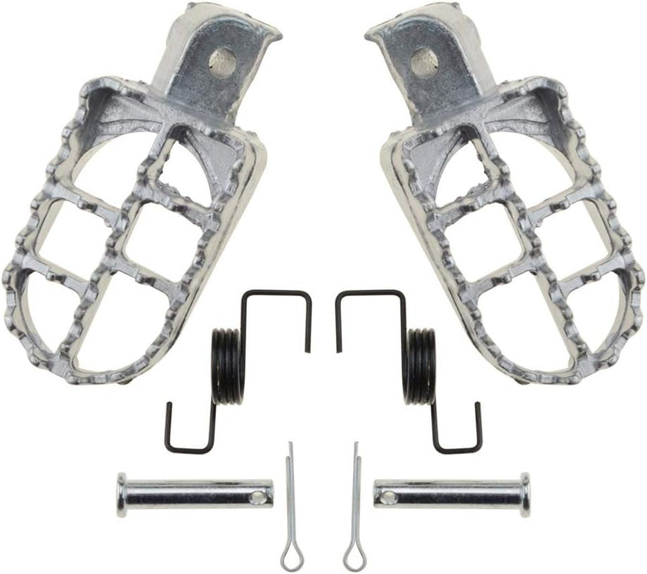 WOOSTAR Foot Rest Foot Pegs for Dirtbike 50Cc 70Cc 90Cc 110Cc 125Cc Taotao Silver image number 4