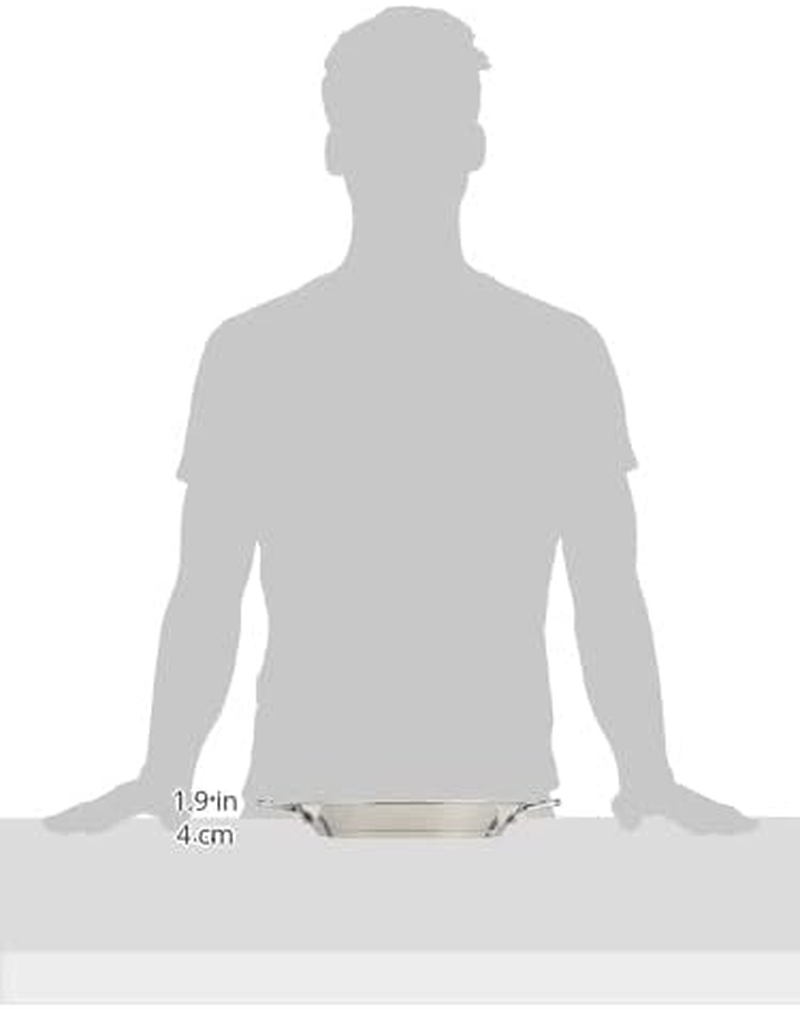 Restaurantware 10 Inch Spanish Paella Pan, 1 Induction Ready Paella Pan - Heavy-Duty, Riveted Handles, Silver Stainless Steel Spanish Pan, Dishwasher-Safe, Paella Cookware for Homes or Restaurants - image number 4