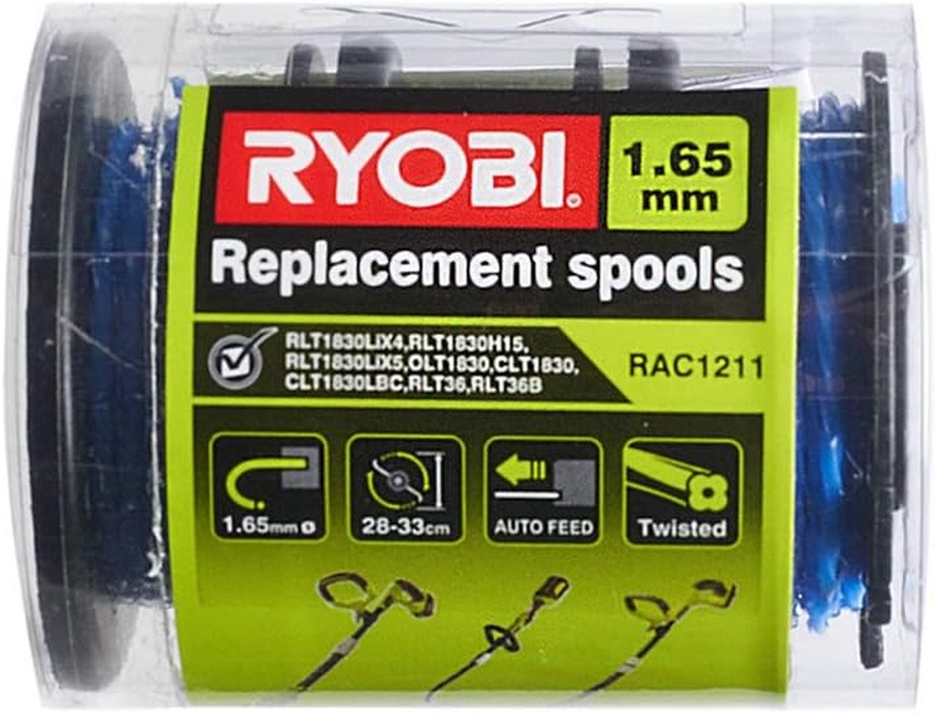 Ryobi Line Trimmer Spool and Line - 3 Pack - RAC1211