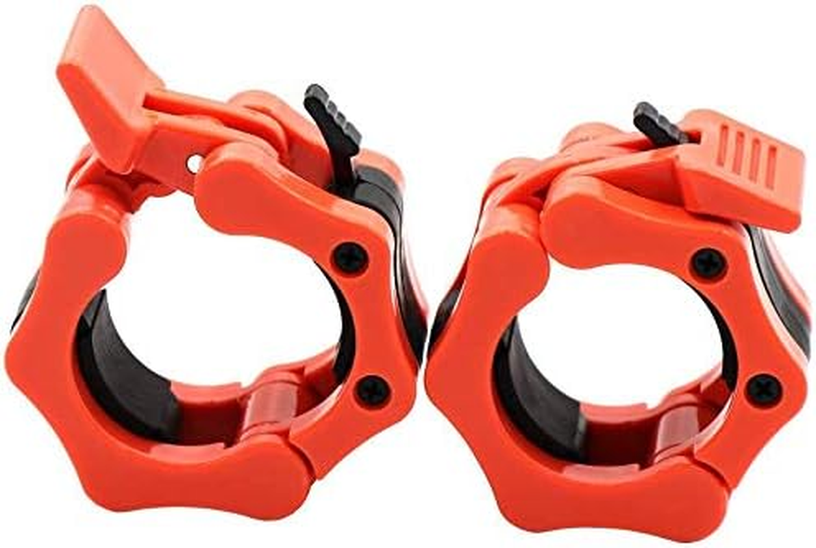 GW Tech Barbell Clamps 2 Inch, Heavy Duty Exercise Collars 2" Quick Release Pair of Locking Pro Olympic Weight Bar Plate Locks Collar Clips for Workout Weightlifting Fitness Training