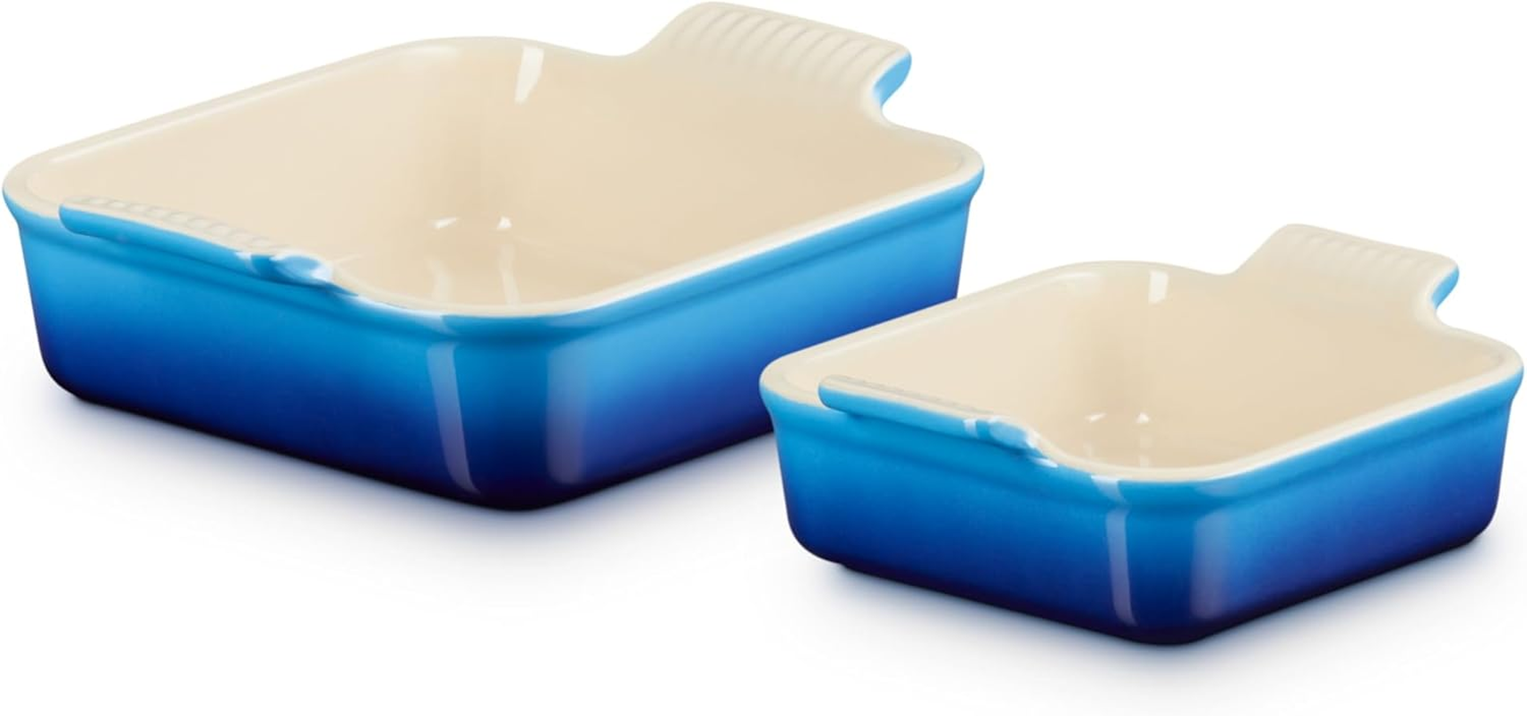 Le Creuset Heritage Stoneware Square Baking Dish (Set of 2) Azure, 13Cm and 20Cm image number 1