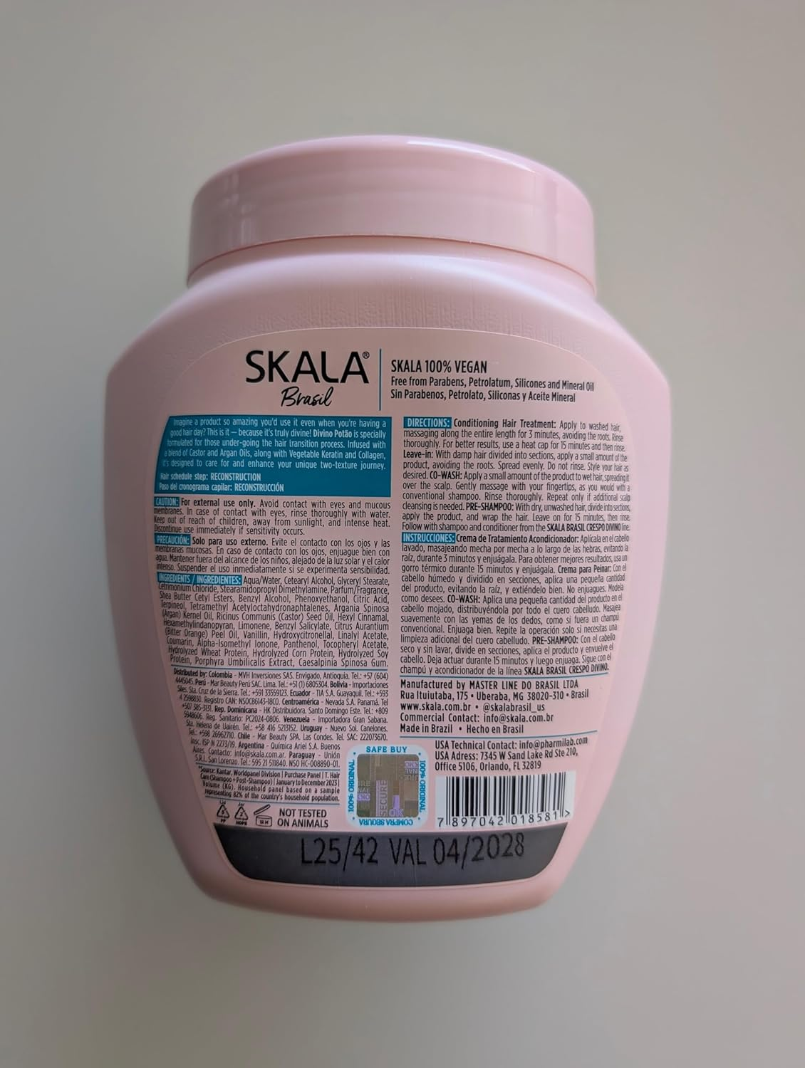 Skala - Expert - Creme De Tratamento 2 Em1 Crespo Divino 1 Kg - (Divine Curls 2 in 1 Treatment Cream Net 33.81 Oz)