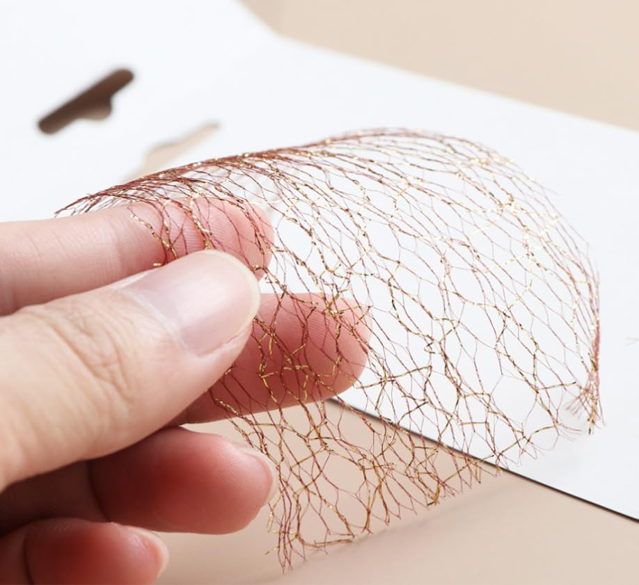 8 Color Nail Art Mesh Lace Decoration Set, Beauties Factory 3D Net Pattern Base Background Design image number 3