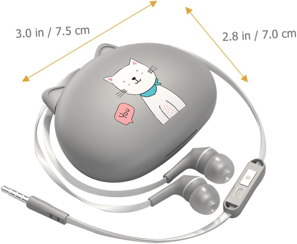 UKCOCO In-Ear Wired Earphones with Headphone Cable for Phones Silver Grey Design for Gym Running Travel Noise-Isolating Earbuds Compatible with Mobile Devices image number 5