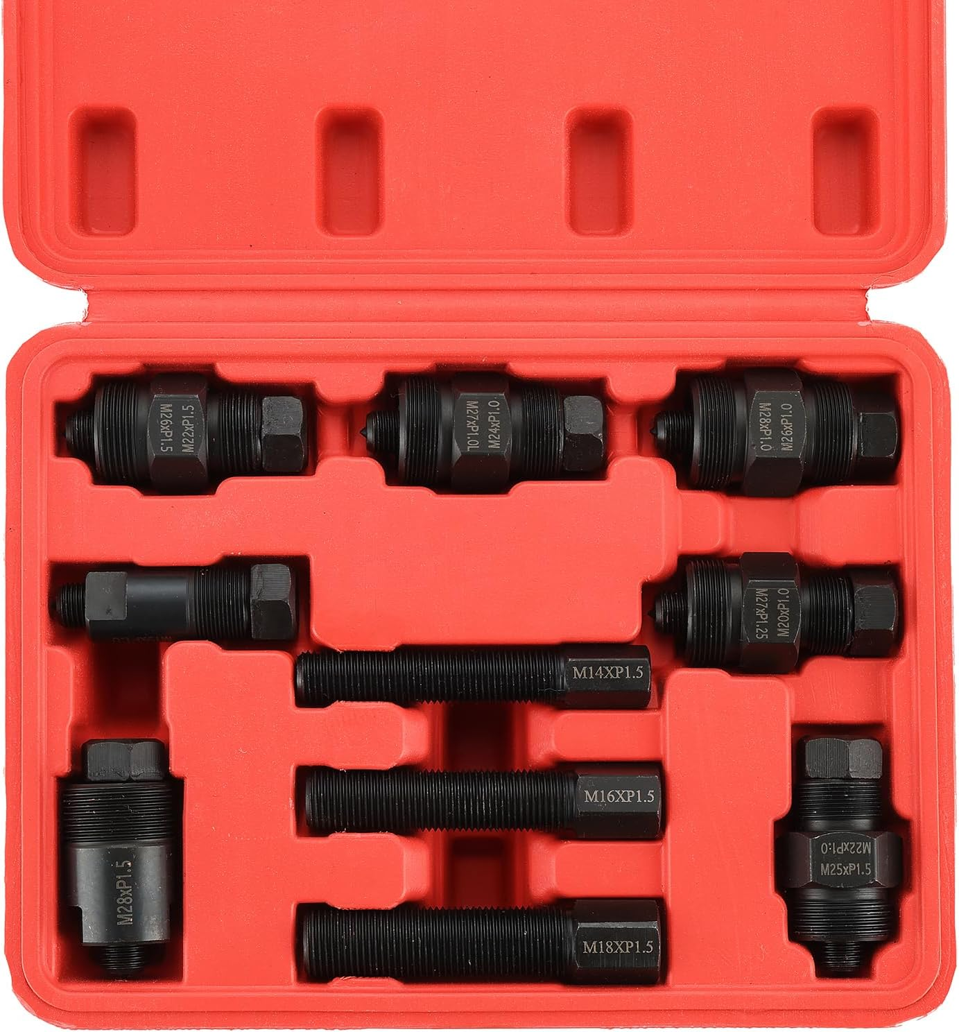 Motorcycle Flywheel Puller Set, 10PCS Flywheel Puller Tool, Universal Flywheel Puller Set Compatible for Motorcycle Bikes, Honda, Suzuki, Bosch, Kawasaki, Ducati, Yamaha Flywheel image number 2