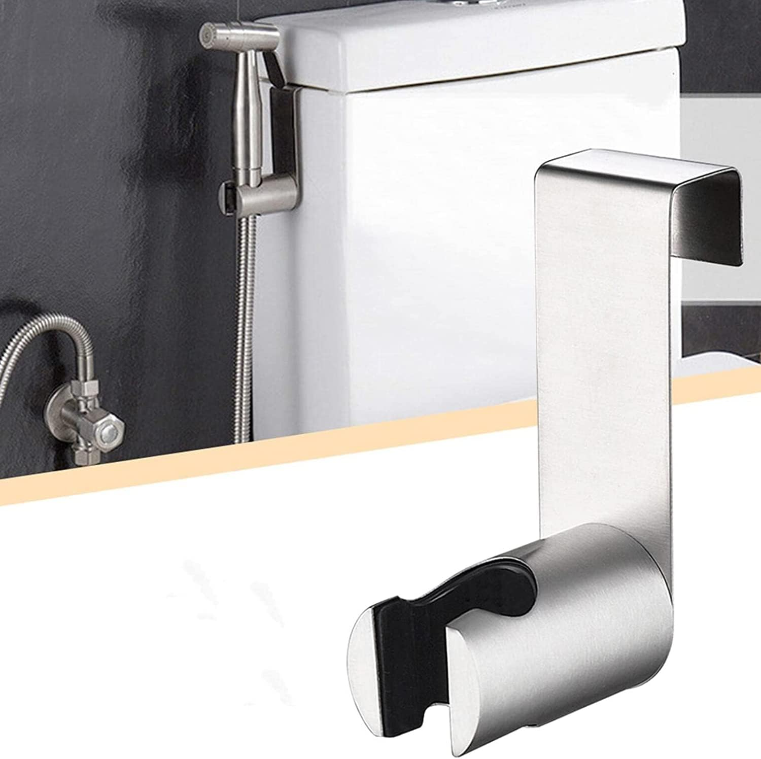 Bathroom Handheld Sprayer Holder Shower Head Bracket Bidet Spray Heads Home image number 5