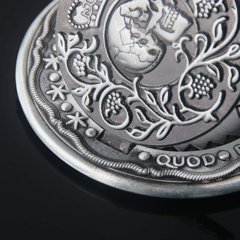 Blood Oath Marker Coin Novelty Metal Coins John Movie Props Cosplay Collecting Coin for Fans for Men Women Teen (Silver Coin) - Red Coin image number 3