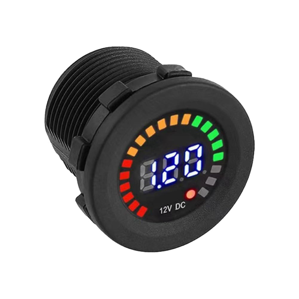 Veumoie DC 12V Universal Car Motorcycle Boat LED Digital Voltmeter Panel Volt Meter Monitor Gauge Display Car Accessories image number 4