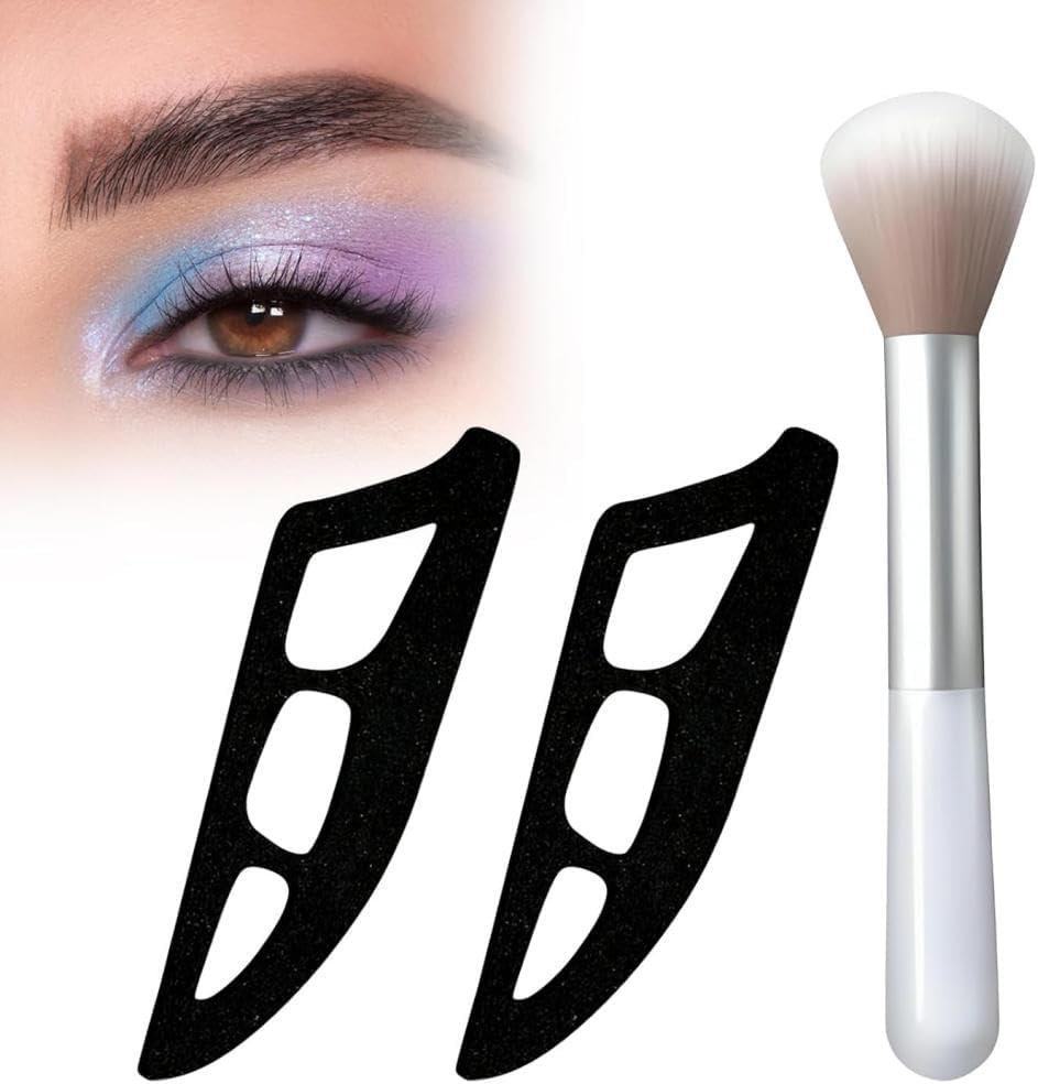 Eyeshadow Tool, Makeup Aid Shadow Assistant, Eyeliner Template Stencils for Perfect Eye Makeup, Quick Make-Up Stencils for Women and Beginners image number 1