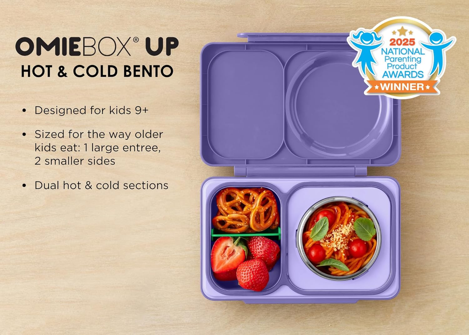 Omie Omiebox up Hot & Cold Bento Box - Galaxy Purple