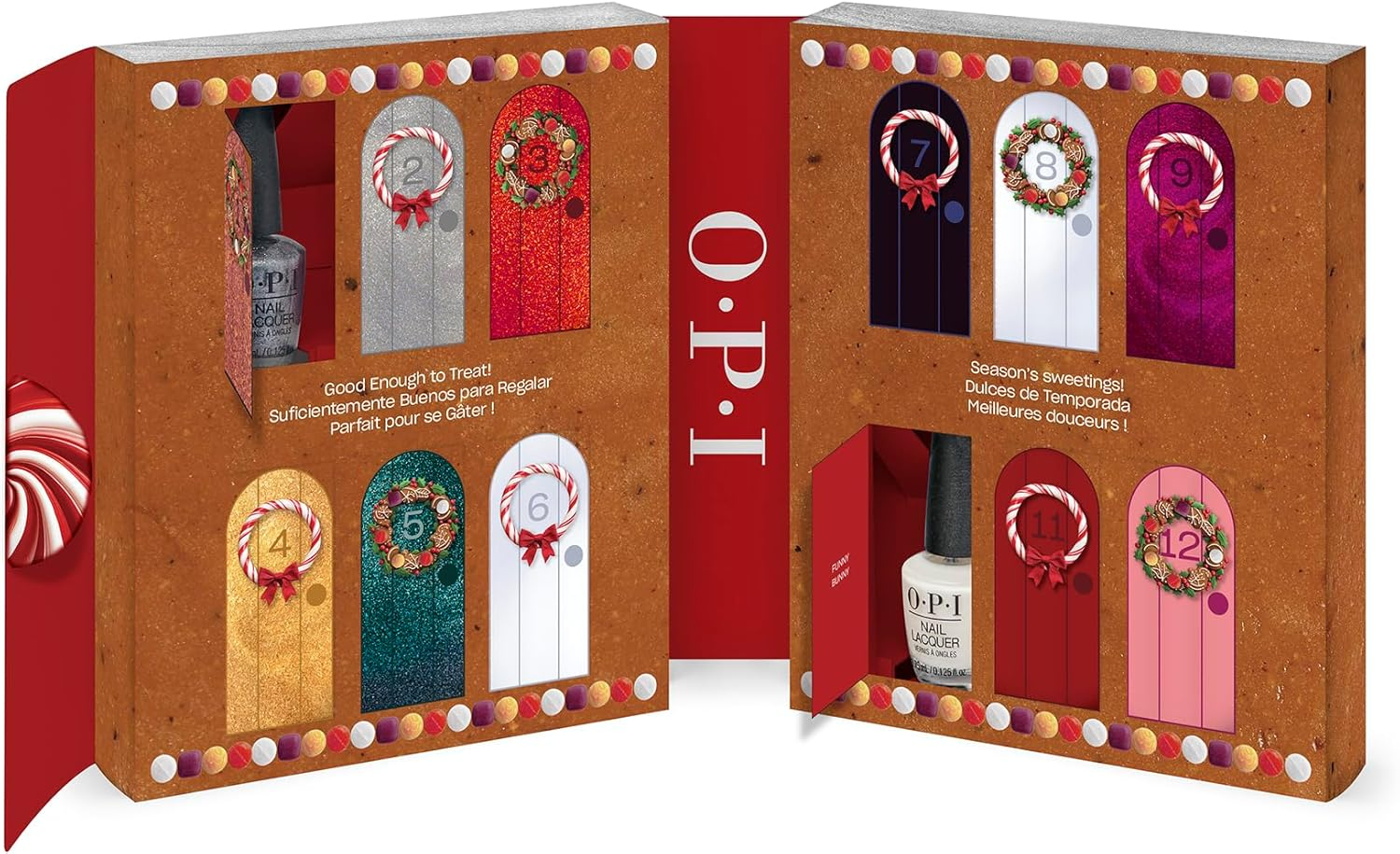OPI Mini Holiday 2025 Collection Advent Calendar Nail Polish Gift Set (12 Pieces) image number 4