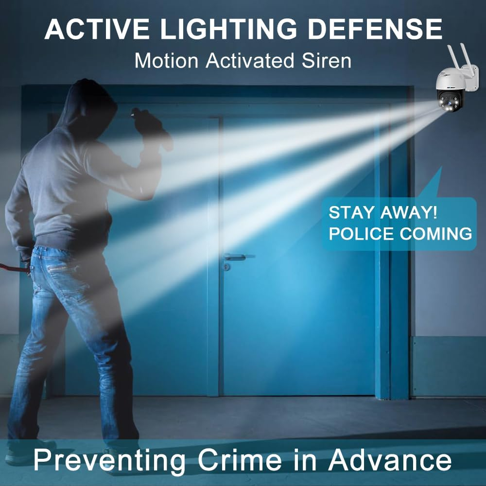 GENBOLT 3G/4G LTE Security Camera Outdoor No Wifi, Wireless Poe IP Surveillance Camera with Human Detection, Auto Tracking CCTV Camera with Sim Card image number 6