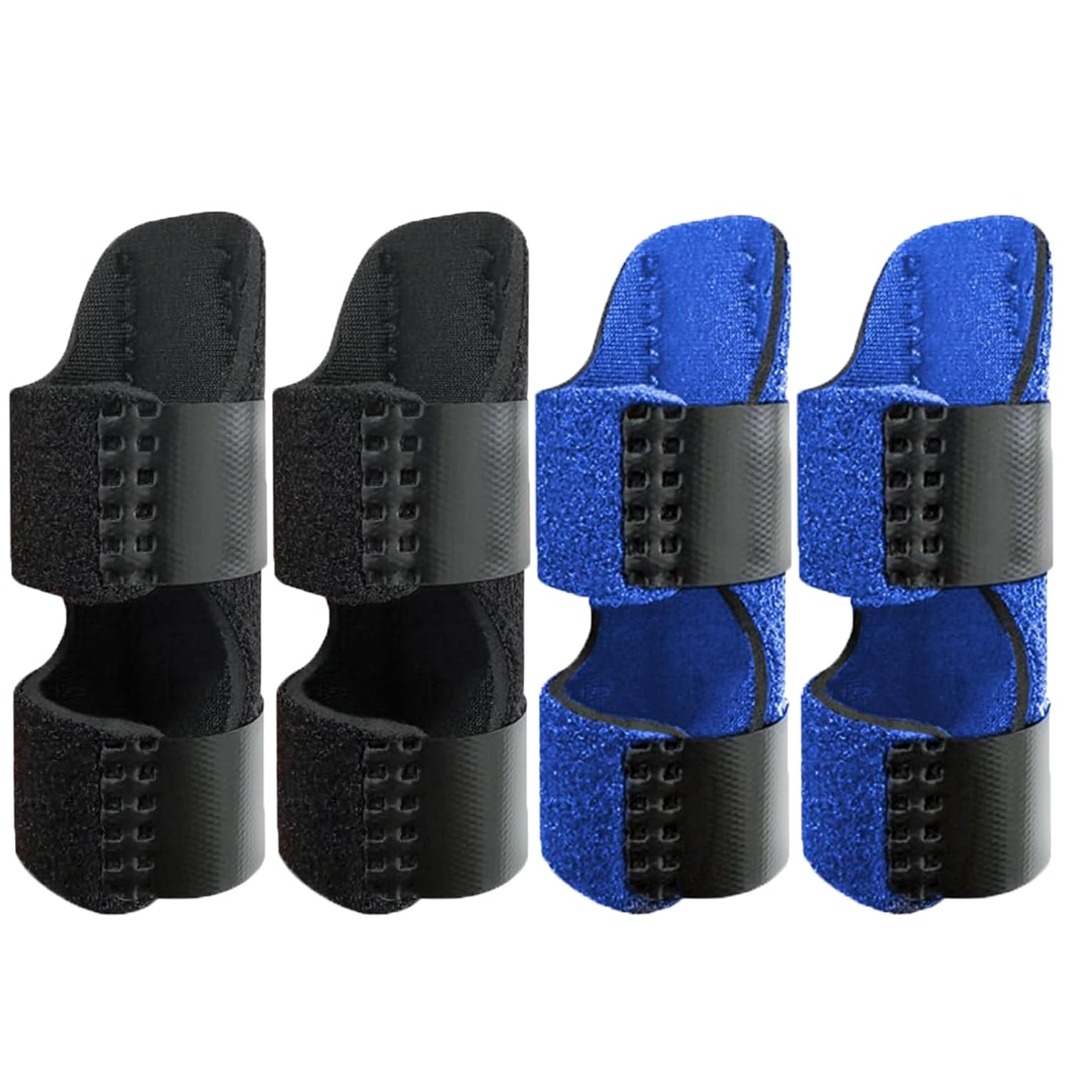 KOZTOL Finger Splint, 4Pcs Finger Brace Support Stabilizer, Adjustable Finger Brace for Index, Middle, Ring Fingers Straightening Arthritis Knuckle Immobilization image number 1