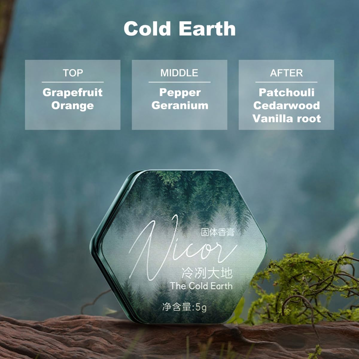 Solid Cologne 2 Pack All Natural and Organic Concentrated Men Solid Perfume with Cedar Wood, Jasmine, Vetiver, Geranium, Sandalwood Cologne for Mens Cologne Balm Travel Cologne Wax Men'S Fragrance