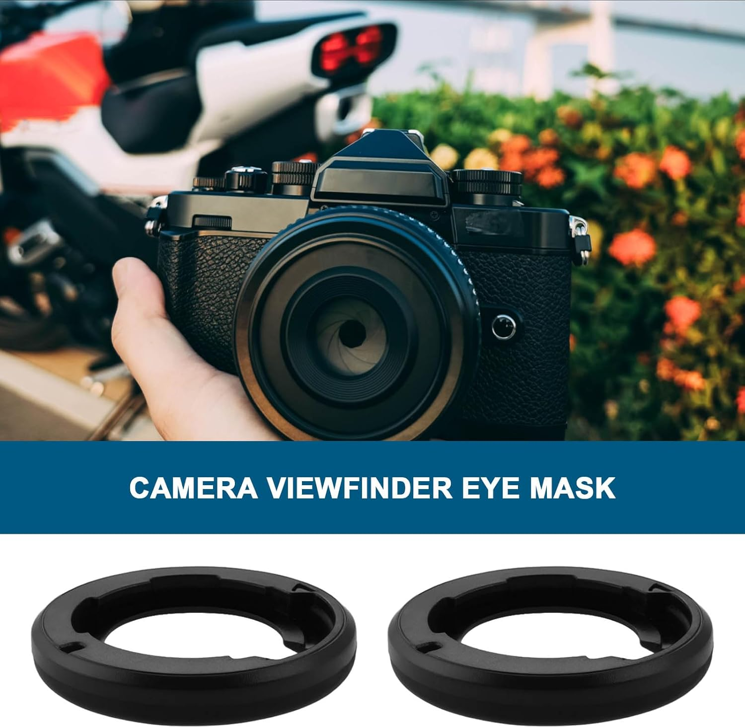 Ecsing 2Pcs Camera Viewfinder Rubber Eyecup Replace DK-33 Eyepiece Compatible with Nikon ZF Z8 Z9 Mirrorless Camera Improves Viewing Comfort Replacement image number 4