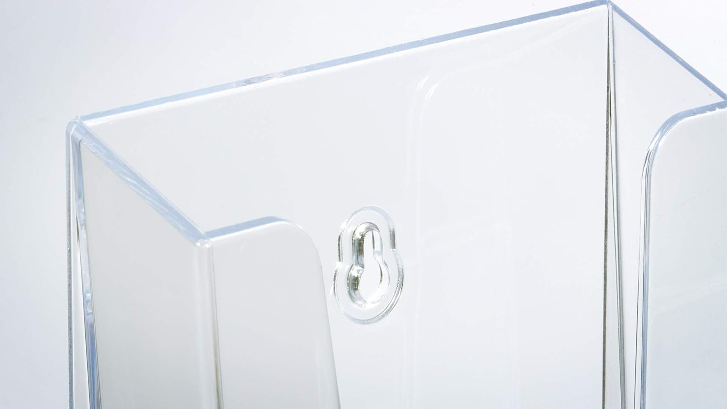 Opus 2 4-Tier Leaflet & Brochure Holder | for 1/3 A4 Size Literature | Clear Acrylic Construction | Booklet, Flyer & Menu Display & Dispenser for Office, Restaurants & Reception | Portrait | Clear image number 4